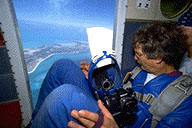 cd232_10_WindowVan.GIF 4/16/96 Colour 0232 Tandem Skydiving in Turks & Caicos Islands cd 0232 10 Photo CD
